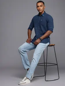 Allen Solly Pure Cotton Custom Fit Checked Casual Shirt