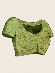 Mitera Kalamkari Zari Saree