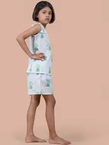 BAESD Girls Printed Pure Cotton Night suit