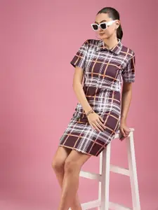 DressBerry Checked Shirt Dress