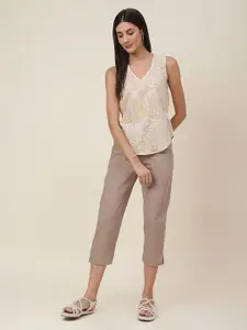 Fabindia Women Floral Print Cotton Top