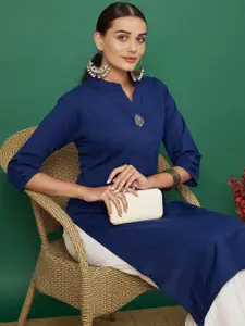Vbuyz Women Solid Kurta
