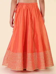 Fabindia Girls Ready to Wear Lehenga & Blouse With Dupatta
