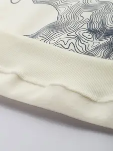 The Roadster Life Co. Graphic Printed Hooded Relaxed Fit Sweatshirt