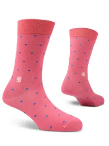 SockSoho Men Patterned Calf Length Socks