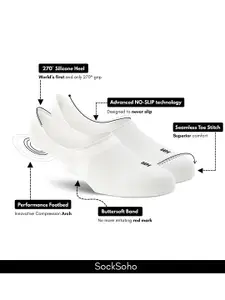 SockSoho Men Striped Shoe-Liners Socks