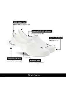 SockSoho Cotton Shoe Liners Socks