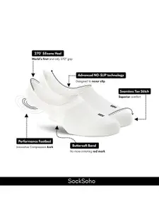 SockSoho Men Shoe Liners Socks