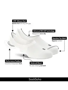 SockSoho Men Printed Shoe-Liners Socks