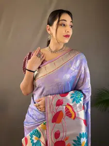 DEVATITHI Woven Design Zari Paithani Saree