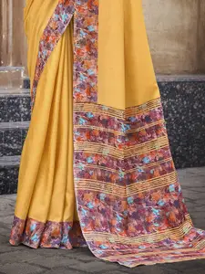 Mitera  Geometric Printed Art Silk Saree