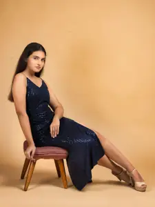 Womenue A-Line Midi Dress