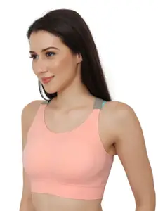 Bella Voste Full Coverage Removable Padding Rapid-Dry Workout Bra- All Day Comfort