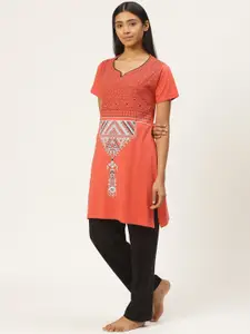 Duchess Ethnic Motifs Printed Cotton Night suit