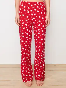 Trendyol Conversational Printed Pure Cotton Night Suit