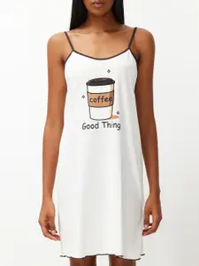 Trendyol Printed Shoulder Strap Nightdress