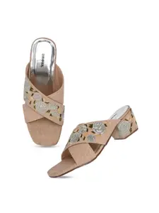Anouk Embellished Block Heels