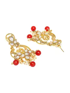 Anouk Women Peacock Shaped Drop Earrings