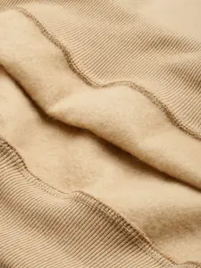 The Roadster Life Co. Relaxed Fit Contrast Mock Collar with Applique Detailing Sweatshirt