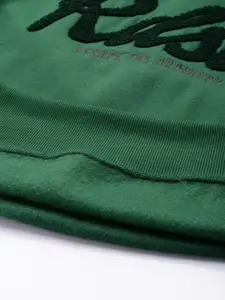 The Roadster Life Co. Relaxed Fit Shirt Collar Applique Detail Pullover Sweatshirt