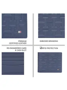 Tommy Hilfiger Printed Leather Two Fold Wallet
