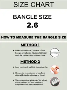 Sangria Gold-Toned Set of 2 Floral Meenakari Kada Bangles