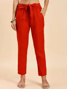 GUFRINA Boat-Neck Three-Quarter Sleeves Pure Cotton Casual Top With Trousers