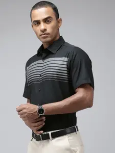 Van Heusen Pure Cotton Custom Horizontal Striped Formal Shirt