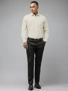 Van Heusen Cotton Linen Custom Fit Formal Shirt