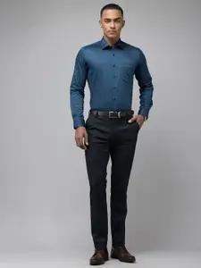 Van Heusen Pure Cotton Slim Fit Opaque Printed Formal Shirt