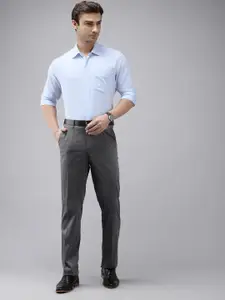 Van Heusen Custom Fit Textured Pure Cotton Formal Shirt