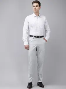 Van Heusen Pure Cotton Custom Fit Checked Formal Shirt