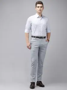 Van Heusen Custom Fit Checked Pure Cotton Formal Shirt