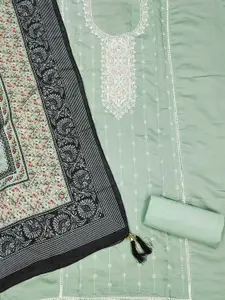 Ishin Floral Embroidered Unstitched Dress Material