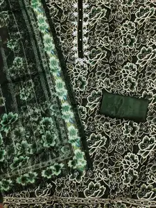 Ishin Ethnic Motifs Embroidered Organza Unstitched Dress Material