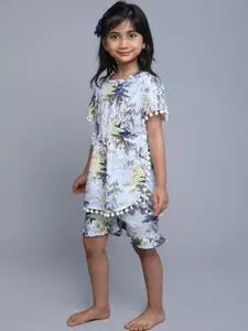 BAESD Girls Printed Pure Cotton Night suit