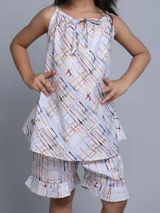 BAESD Girls Printed Pure Cotton Night suit