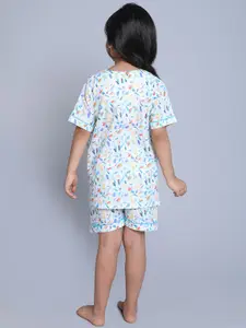 BAESD Girls Printed Pure Cotton Night suit