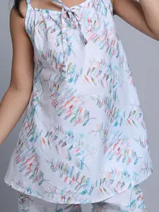 BAESD Girls Printed Pure Cotton Night suit