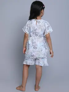 BAESD Girls Printed Pure Cotton Night suit
