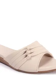 Lavie Textured Open Toe Flats