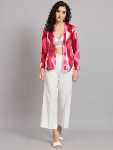 PowerSutra Printed Cotton Open Front Shrug