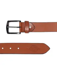 Roadster Men Antique Tan Solid Leather Belt