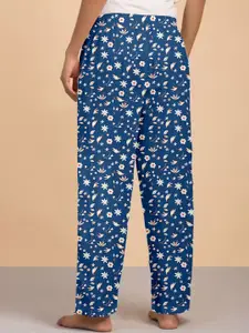 LYRA Women Printed Cotton Bio-Wash Lounge Pant