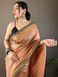 DEVATITHI Checked Zari  Banarasi Saree