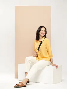 encore by INVICTUS Spread Collar Opaque Casual Shirt