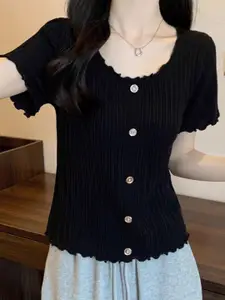 StyleCast Girls Round Neck Short Sleeves Top