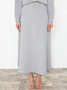 Trendyol Mandarin Collar Sweater & Skirt