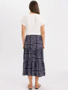 DeFacto Printed A-line Midi Skirts