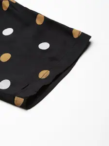 ETC Polka Dots Printed Pure Cotton Lounge Pants